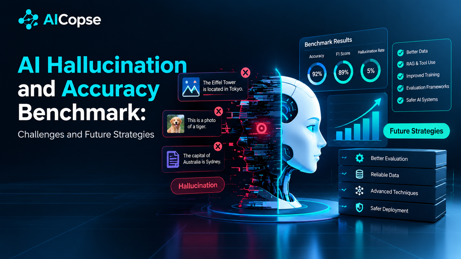AI Hallucination and Accuracy Benchmark in 2026 & Future Predictions 1 AI Hallucination and Accuracy Benchmark