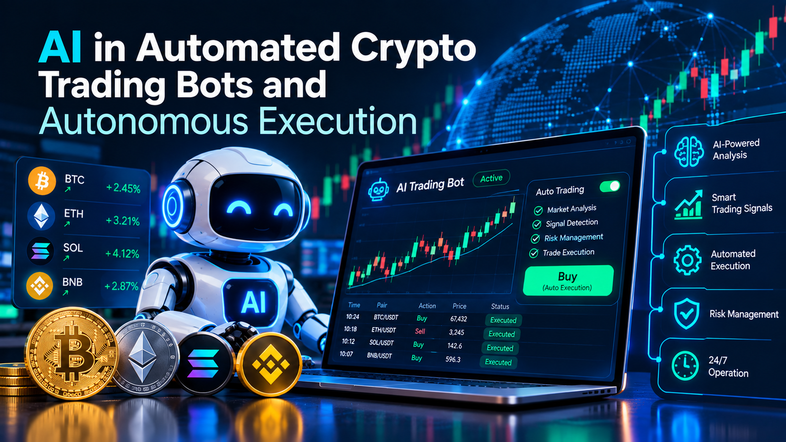 AI in Automated Crypto Trading Bots and Autonomous Execution 1 AI in Automated Crypto Trading Bots and Autonomous Execution
