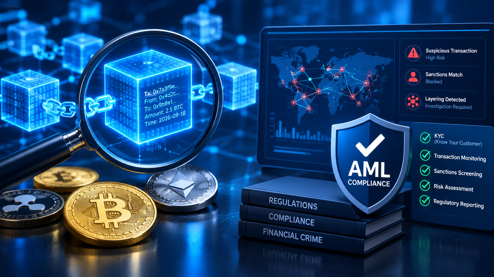 AI in Blockchain Forensics and Crypto Anti-Money Laundering (AML) Compliance