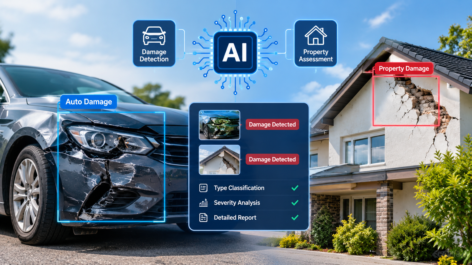 AI in Computer Vision for Auto and Property Damage Assessment