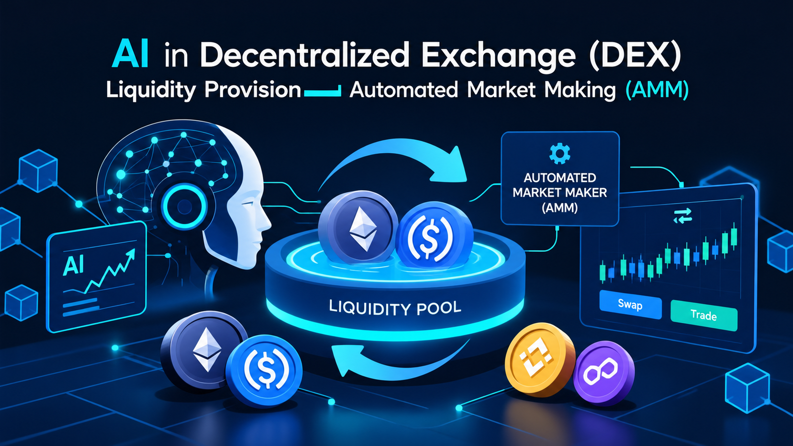 AI in Decentralized Exchange (DEX) Liquidity Provision and Automated Market Making (AMM)