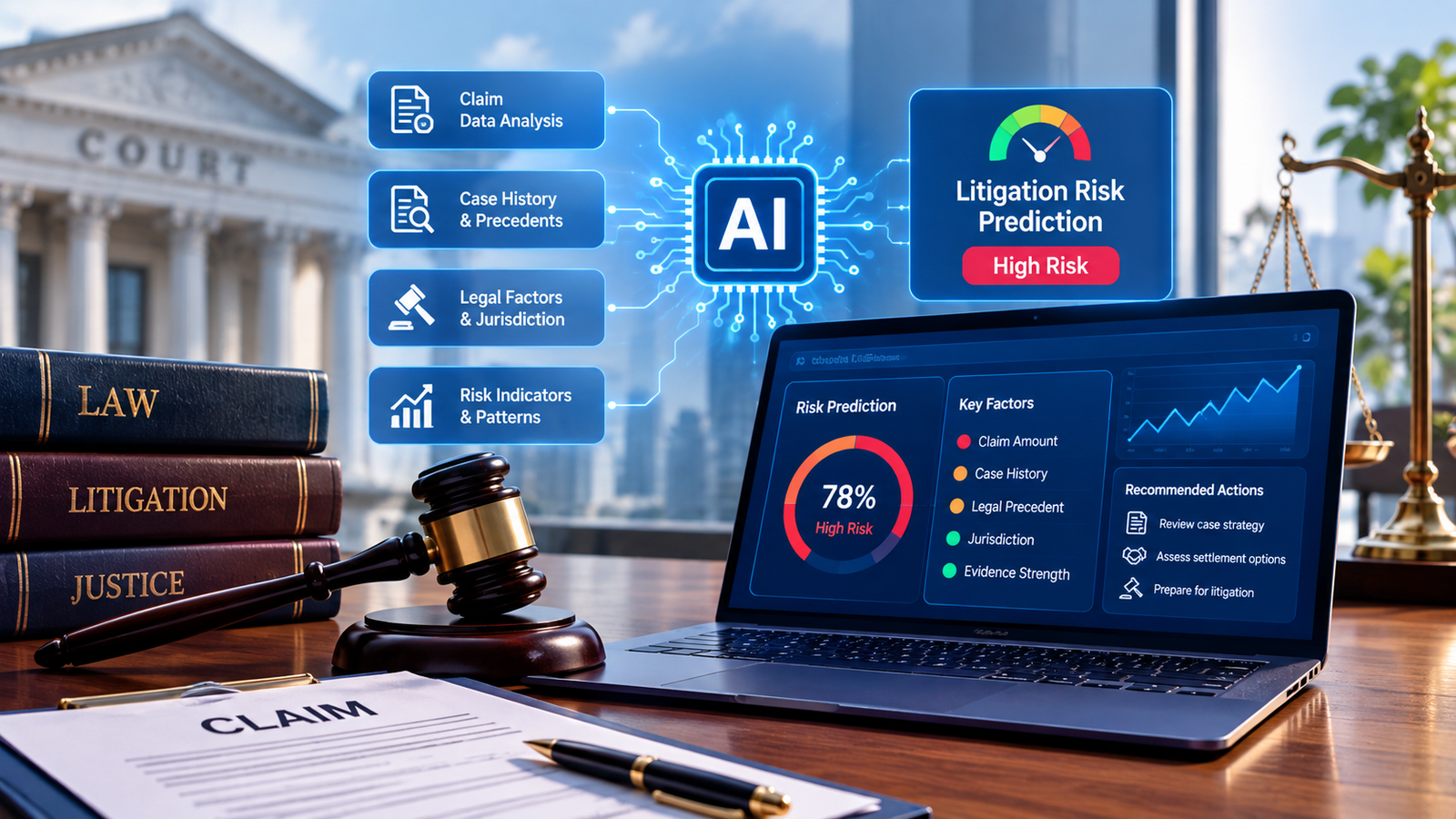 AI in Litigation Risk Prediction for Claims: Trends & Future Predictions