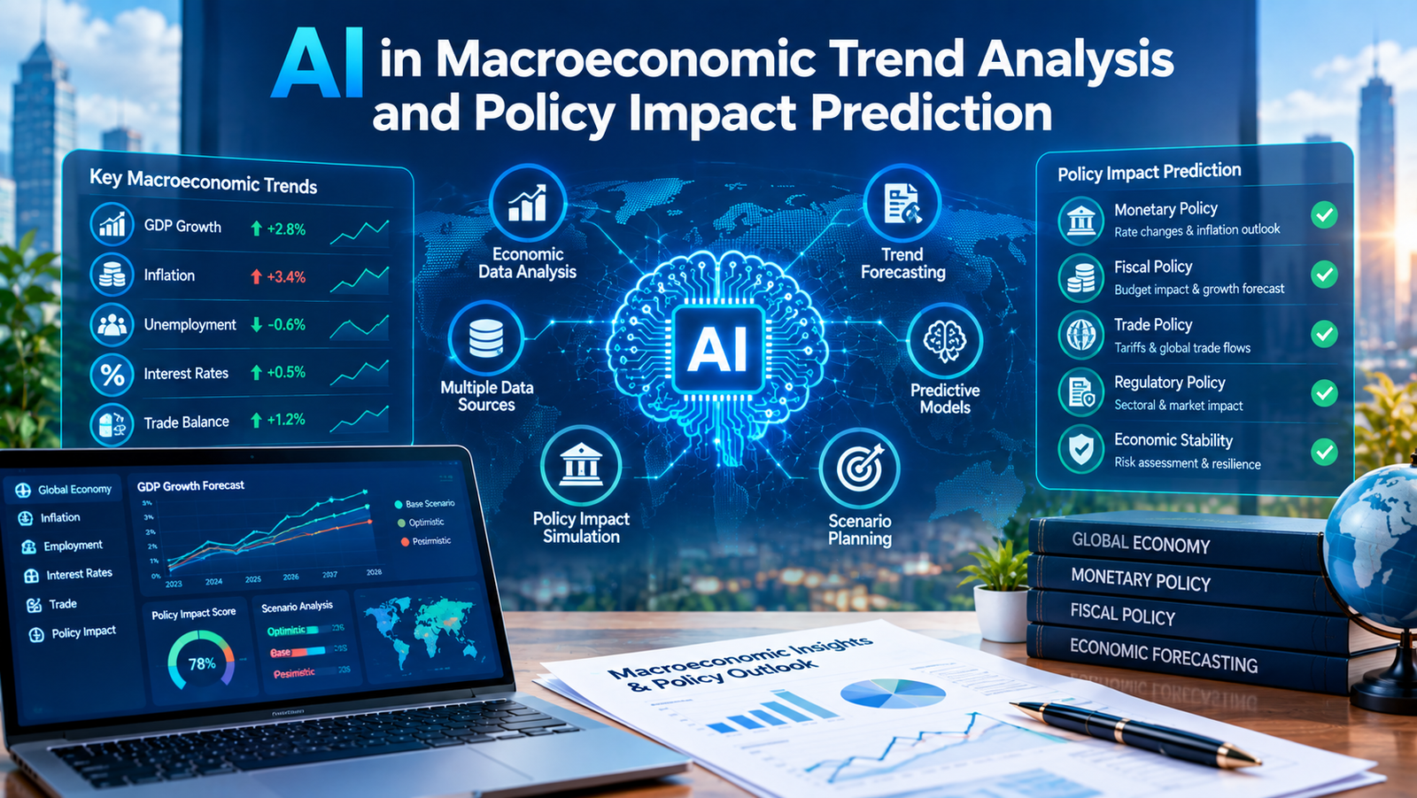 AI in Macroeconomic Trend Analysis and Policy Impact Prediction