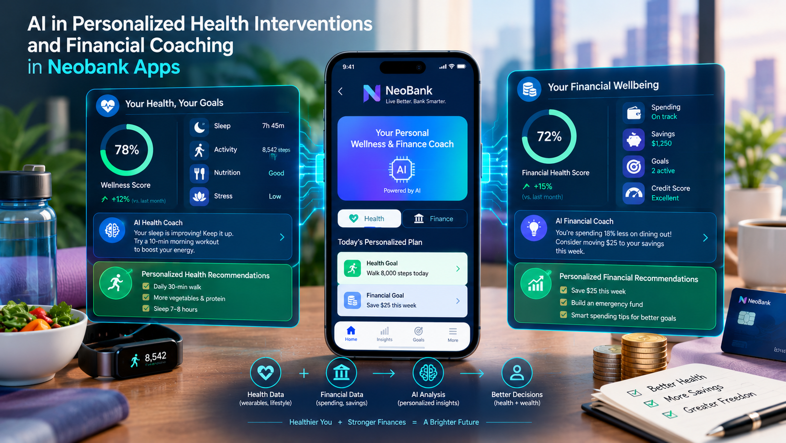 AI In Personalized Health Interventions And Financial Coaching In Neobank Apps | AICopse