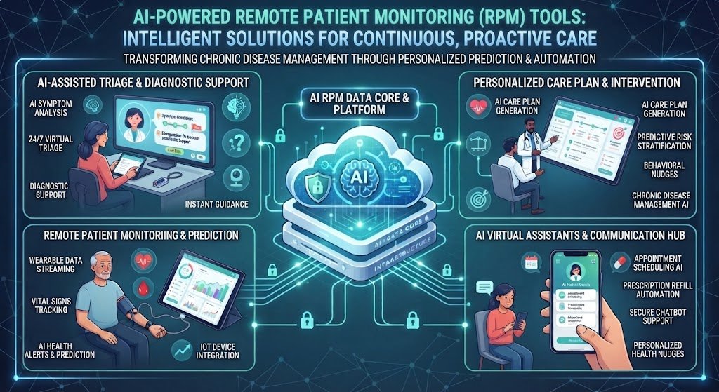 AI in Remote Patient Monitoring (RPM) Tools: Current Trends & Future Predictions