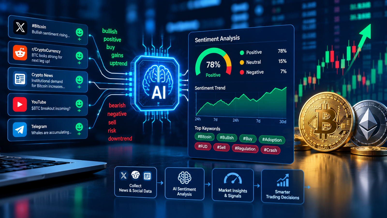 AI in Sentiment Tracking for Crypto Asset Trading: Trends and Future Predictions