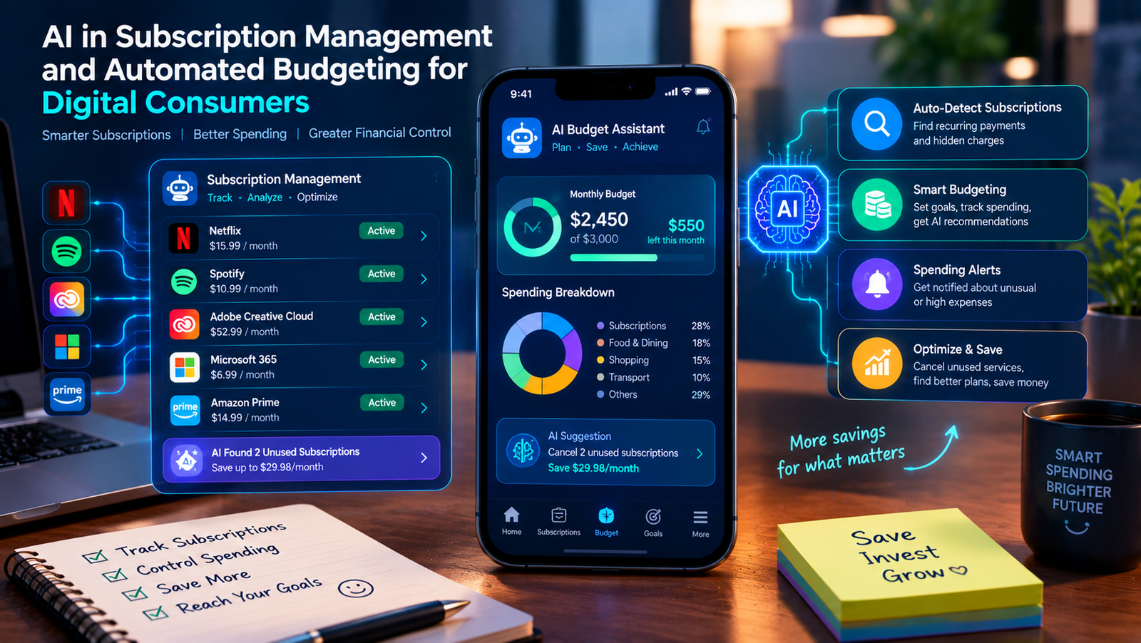 AI in Subscription Management and Automated Budgeting for Digital Consumers