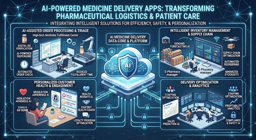 AI in Medicine Delivery Apps: Current Trends & Future Predictions