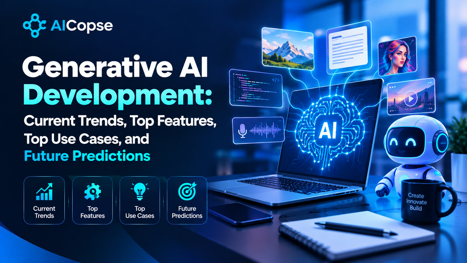 Generative AI development: Top Features, Current Trends & Future Predictions (2027–2030)