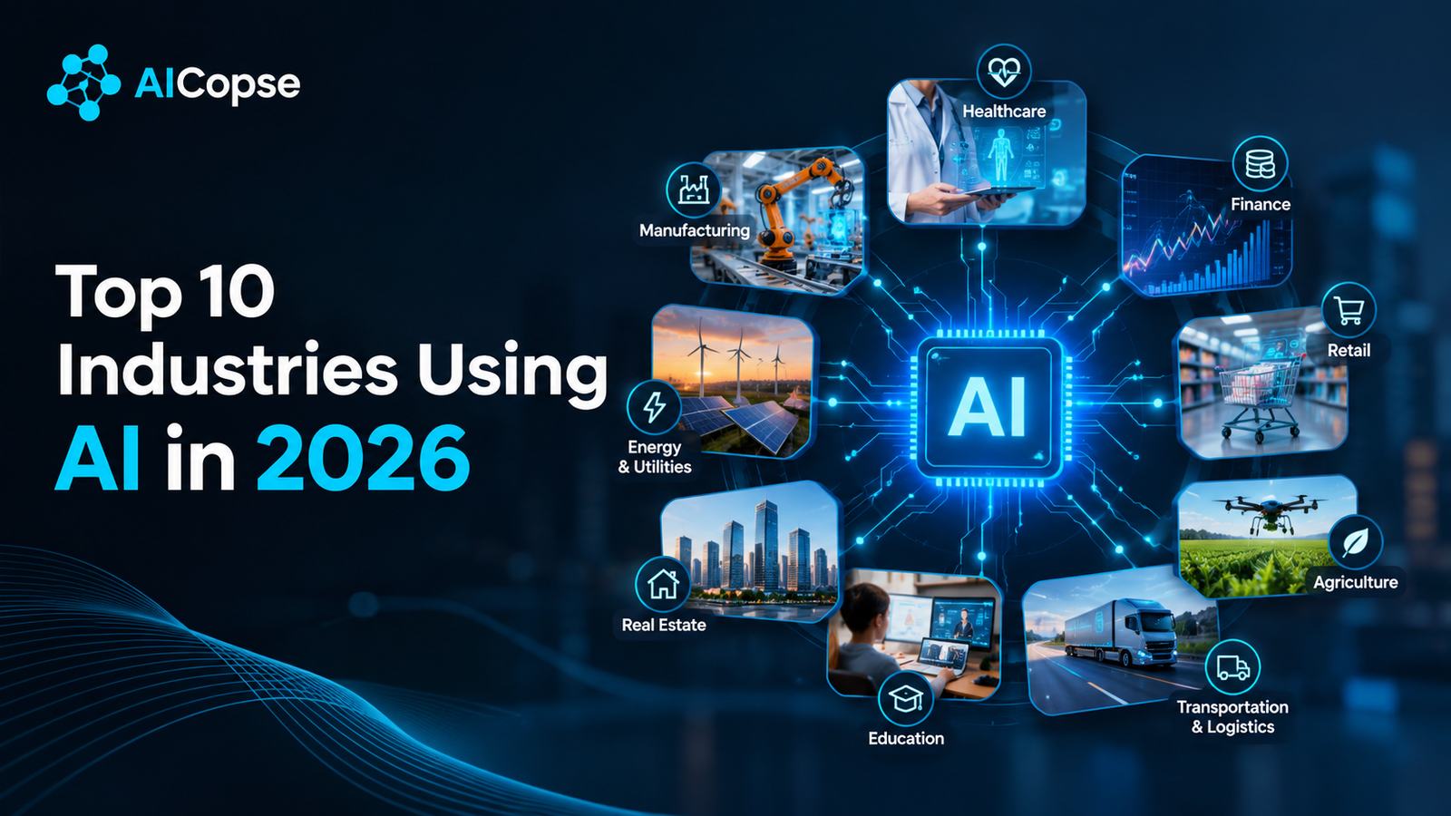 Top 10 Industries Using AI in 2026: Adoption, ROI and Future Outlook